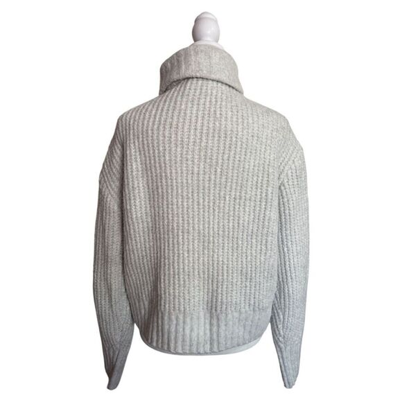 Sincerely Jules Gray Cable Knit Half Zip Up Sweater - Picture 4 of 8